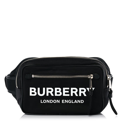 Burberry Econyl Logo Print Bum Bag Black 1 of 10