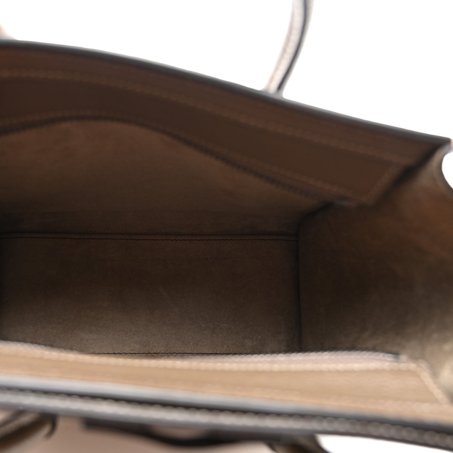 Drummed Calfskin Nano Luggage Souris