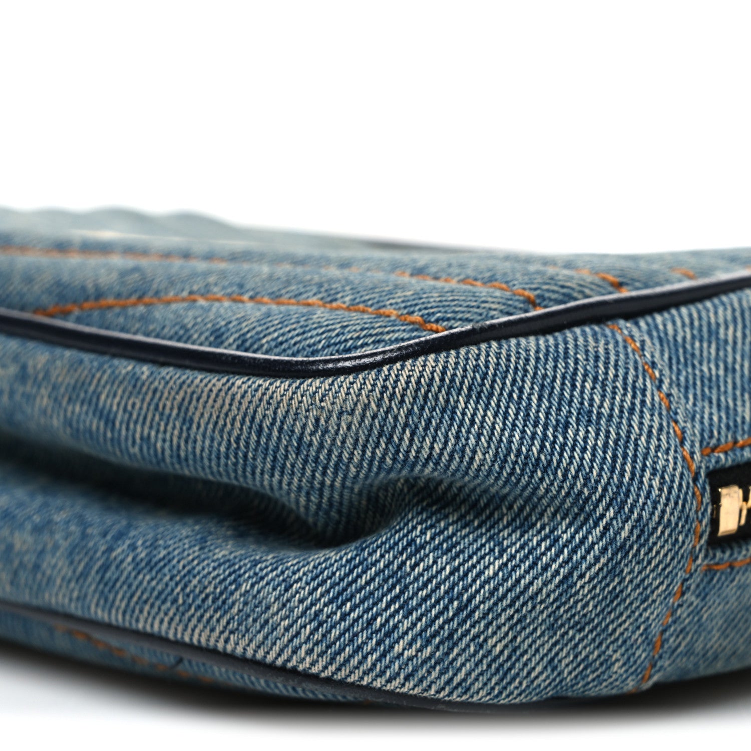 Saint Laurent Denim Matelasse Monogram Mini Lou Camera Bag California Blue 10 of 11