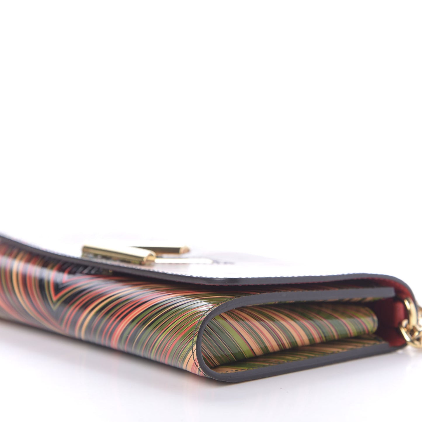 Epi Tropical Twist Chain Wallet Rose Beige