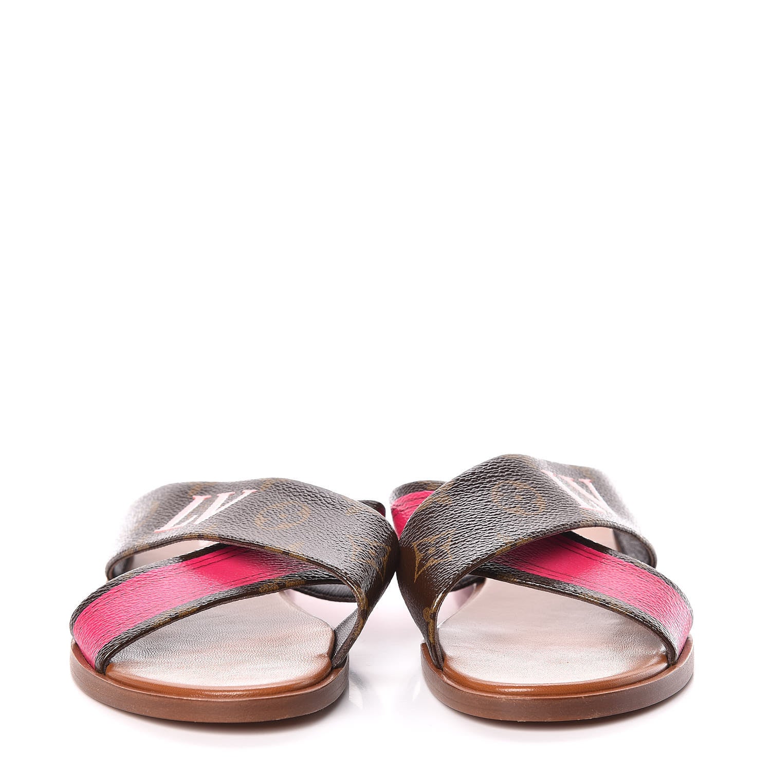 Louis Vuitton Monogram Panorama Flat Mules 38.5 Cacao 2 of 10