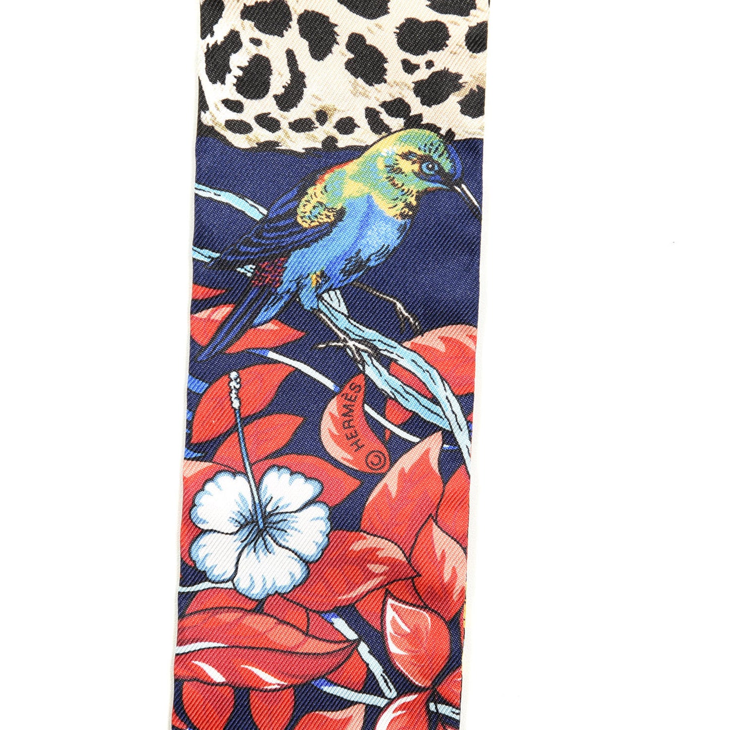 Silk Jungle Love Twilly Marine Rouge Brun
