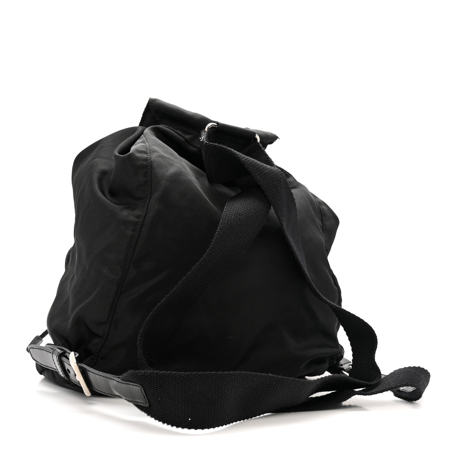Prada Tessuto Nylon Vela Cinch Backpack Black 3 of 12