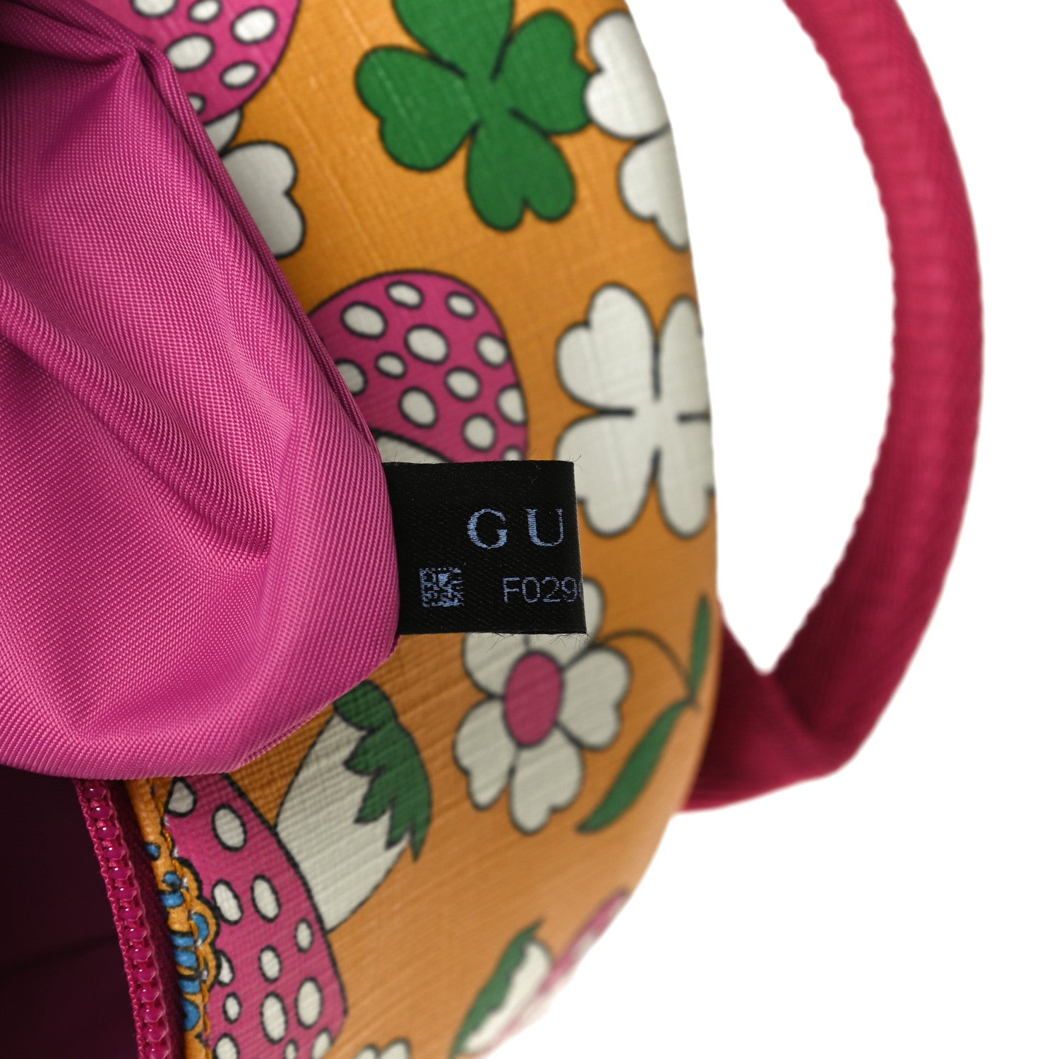 Gucci Canvas Childrens Flower Mushroom Print Backpack 6 of 9