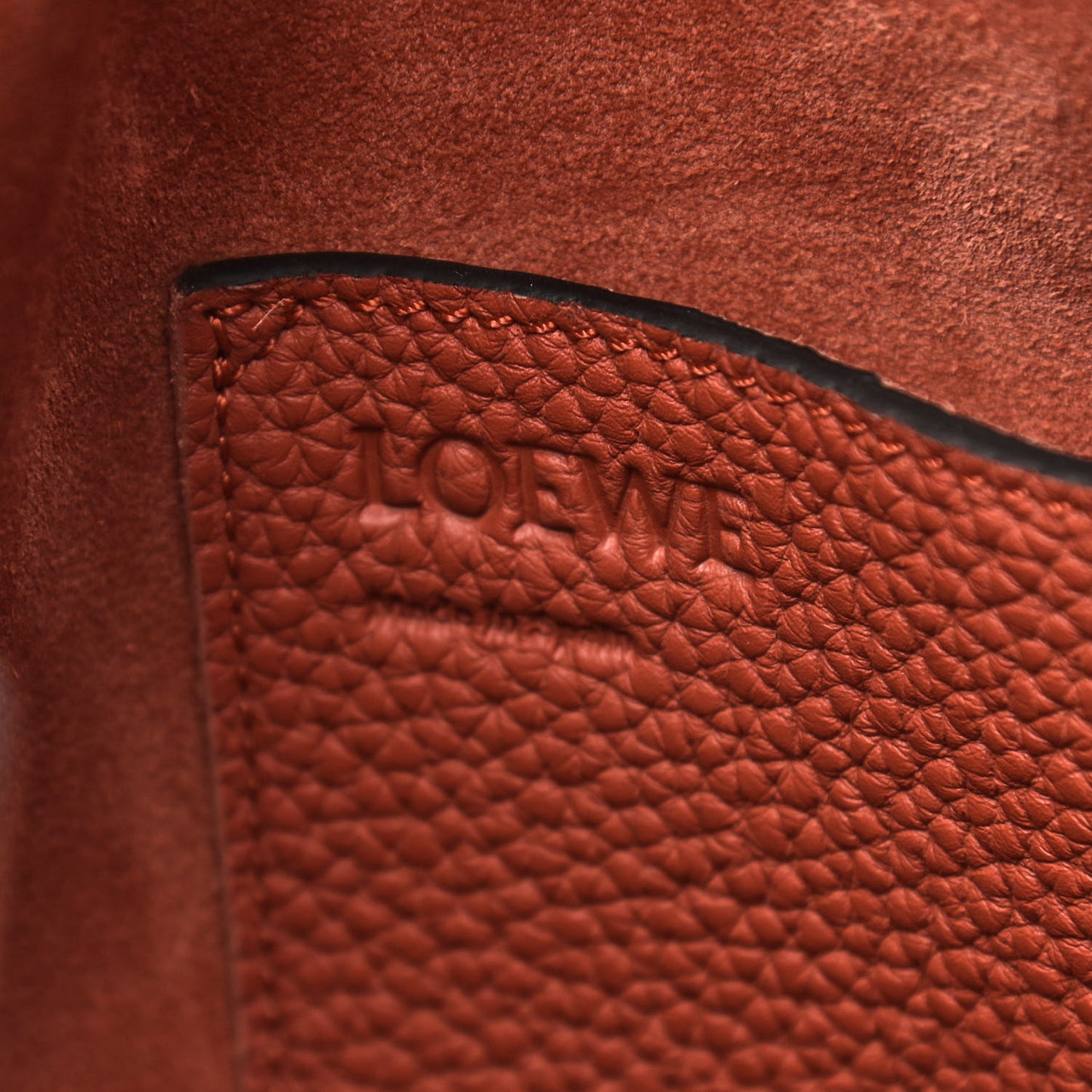 Grained Calfskin Small Balloon Bag Red