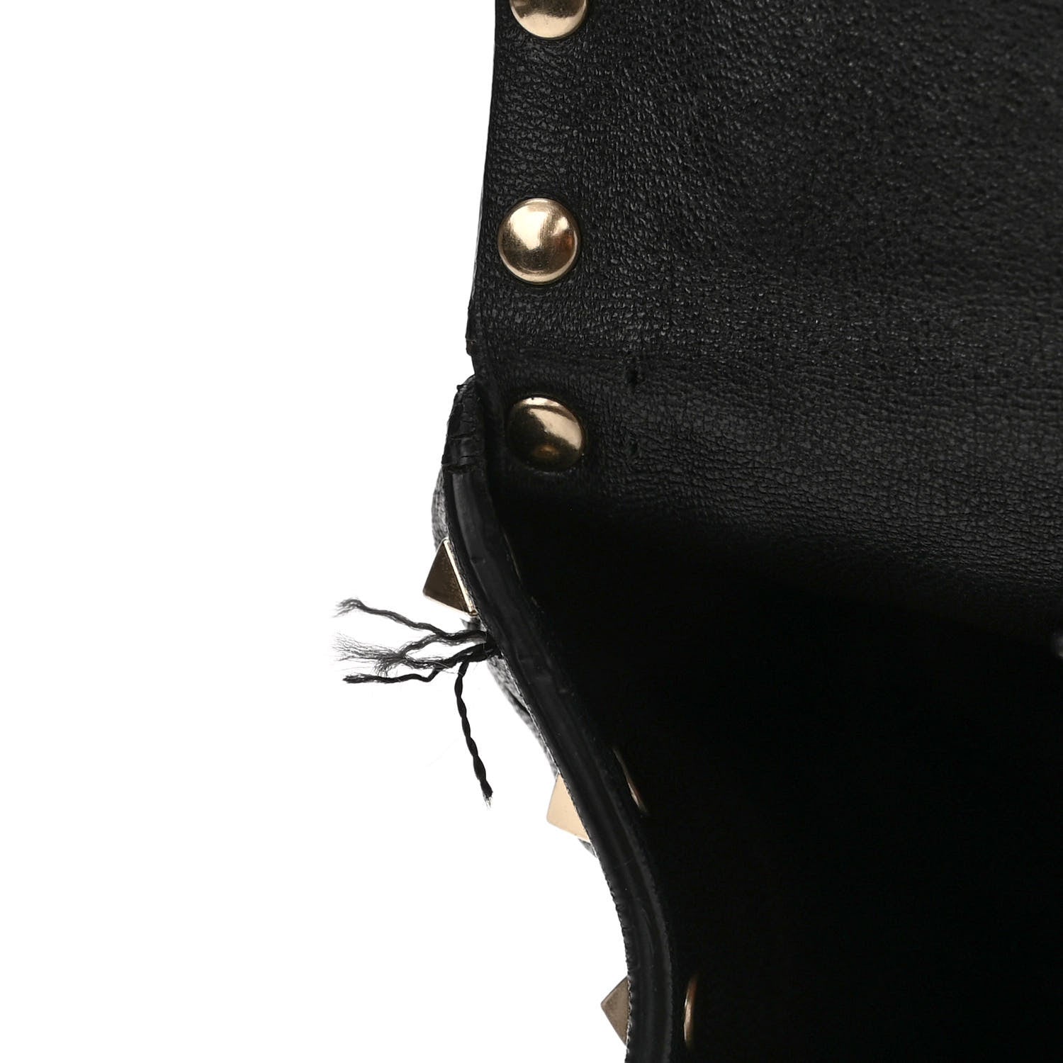 Valentino Garavani Lambskin Maxi Rockstud Spike Shoulder Bag Black 10 of 10
