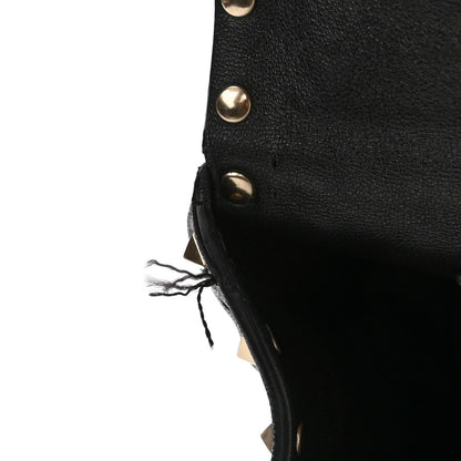 Valentino Garavani Lambskin Maxi Rockstud Spike Shoulder Bag Black 10 of 10