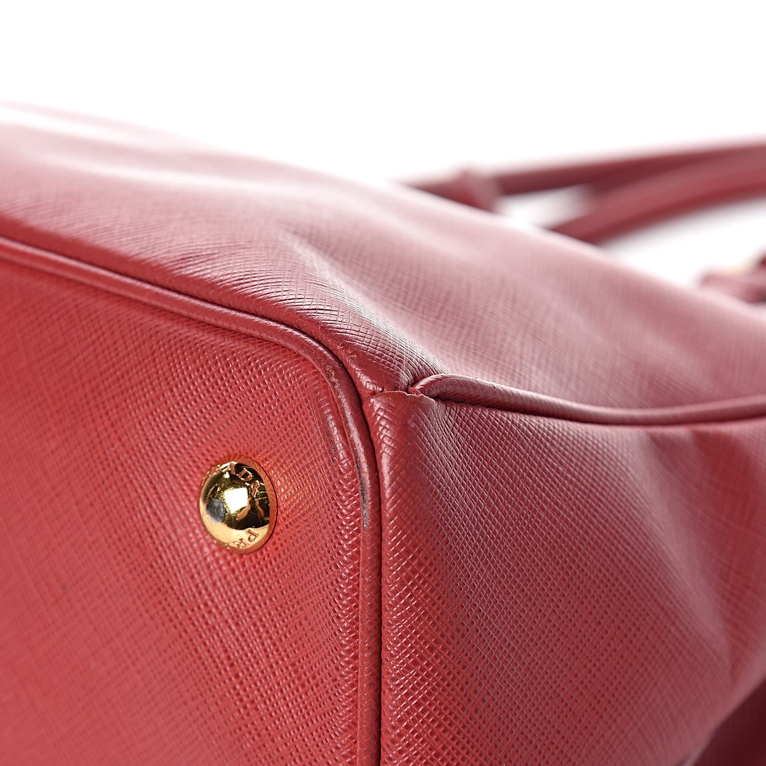 Prada Saffiano Lux Medium Tote Fuoco 17 of 20