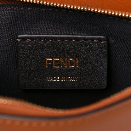 Fendi Vitello King Tamponato Logo Embossed Medium Wallet On Chain Cuoio 6 of 12