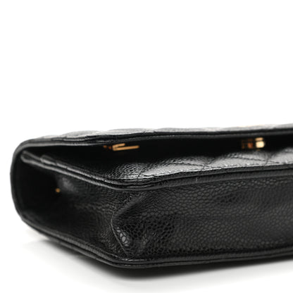 Chanel Caviar Quilted Wallet On Chain WOC Black 10 of 11