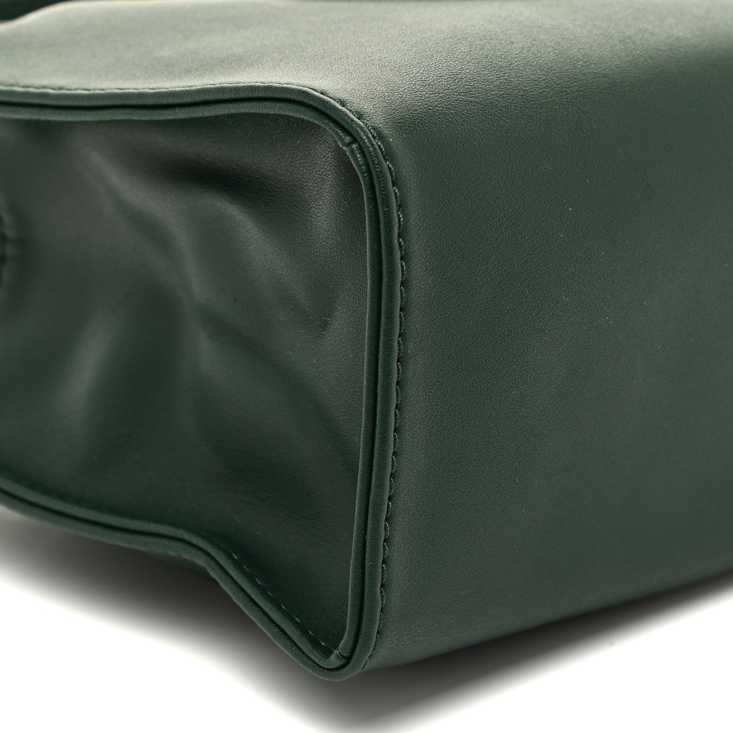 Telfar Vegan Leather Small Shopping Bag Dark Olive 8 of 9