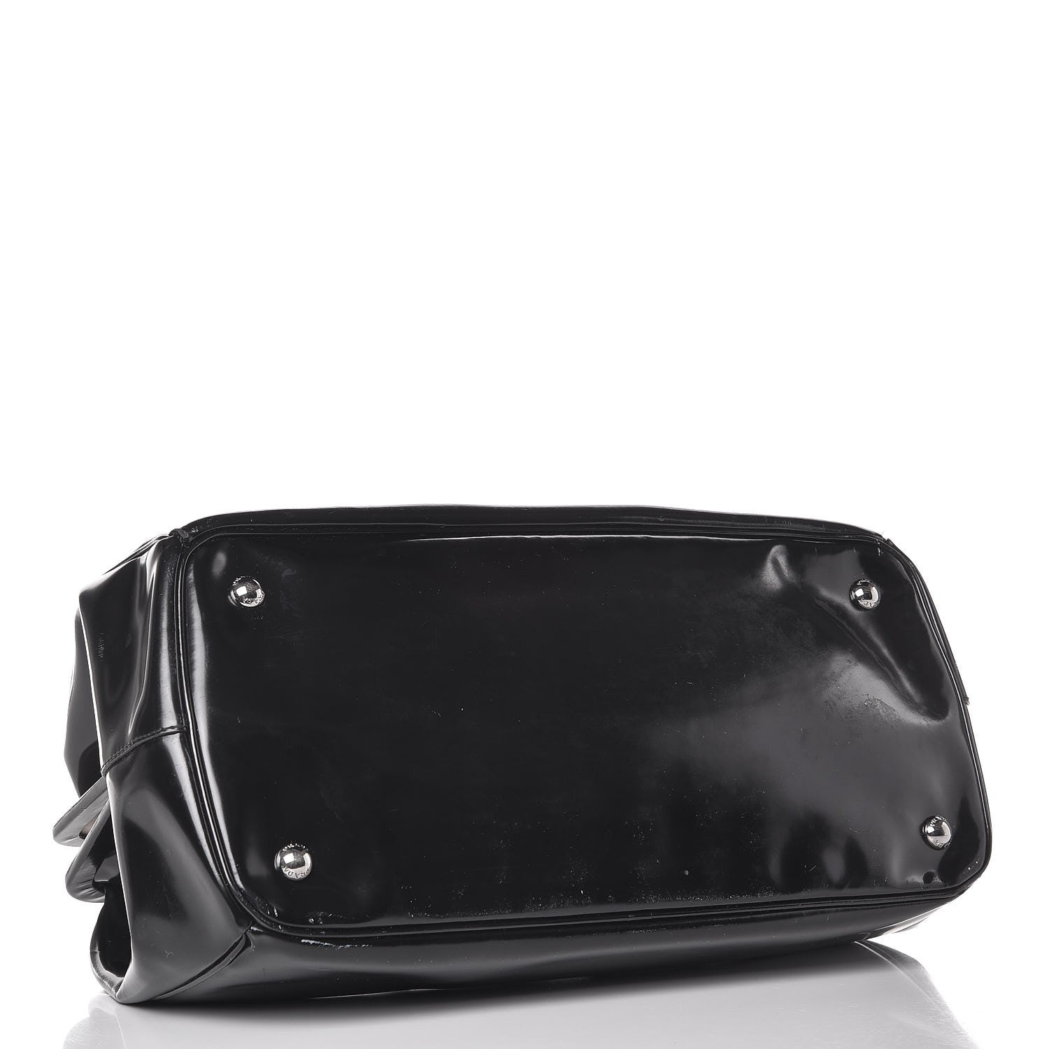 Prada Spazzolato Crystal Frame Bag Black 4 of 14