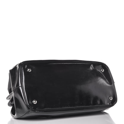 Prada Spazzolato Crystal Frame Bag Black 4 of 14