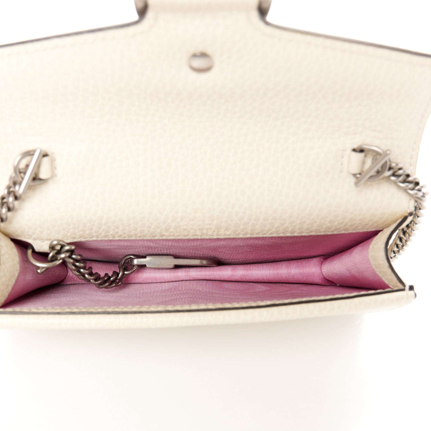 Dollar Calfskin Crystal Super Mini Dionysus Shoulder Bag Mystic White Black Diamond