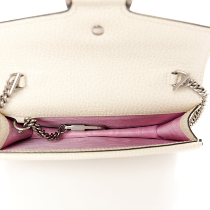 Gucci Dollar Calfskin Crystal Super Mini Dionysus Shoulder Bag Mystic White Black Diamond 5 of 9
