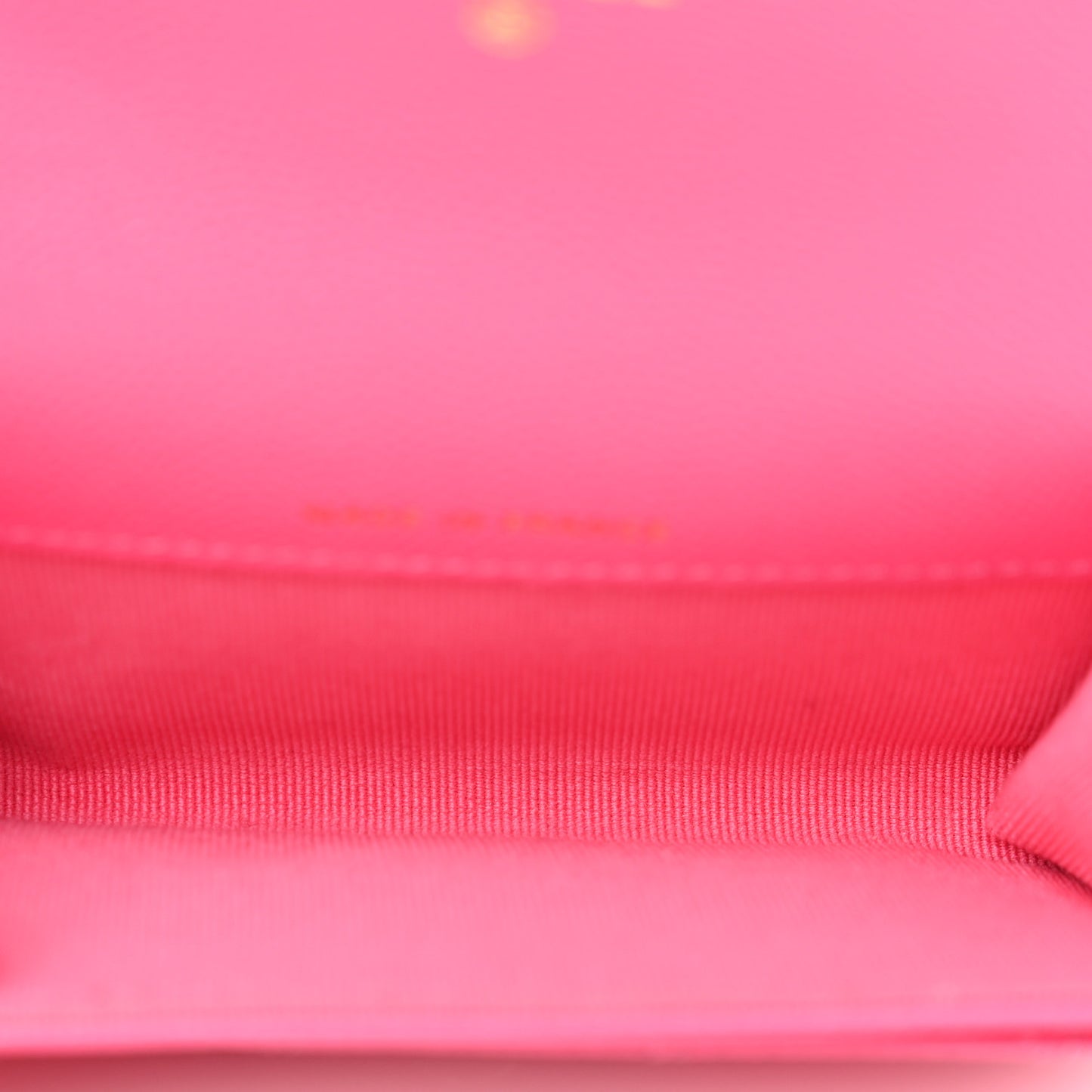 Caviar Quilted Flap Card Holder Wallet Pink