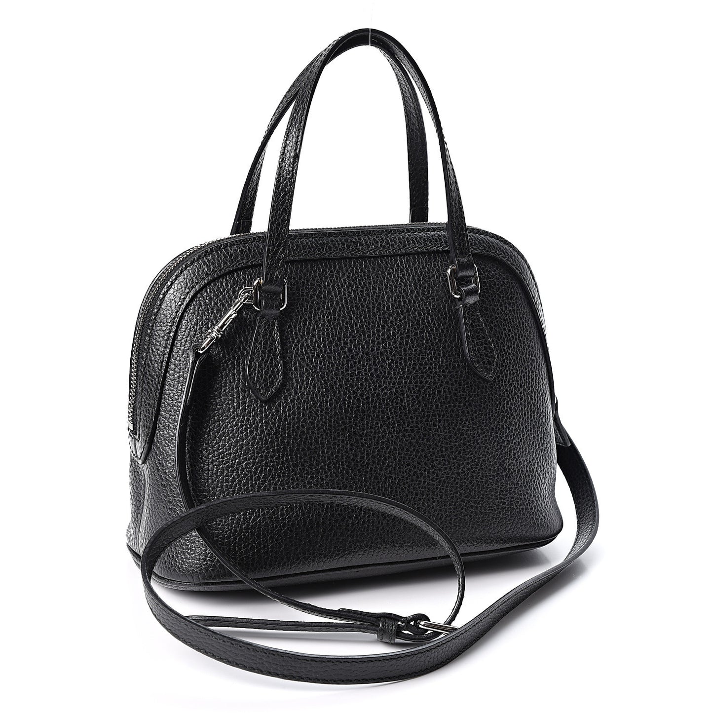 Calfskin Mini Dome Bag Black