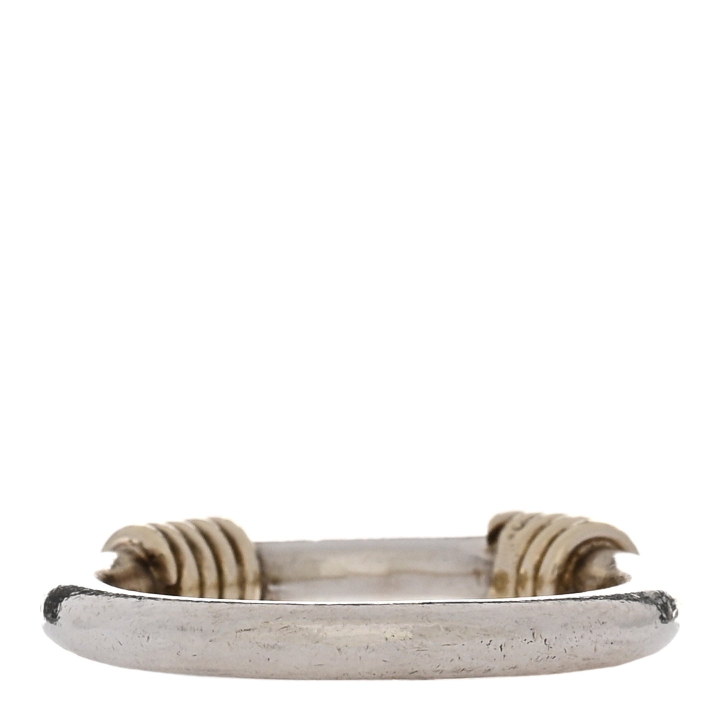 Sterling Silver 18K Yellow Gold Coil Band Ring 47/4