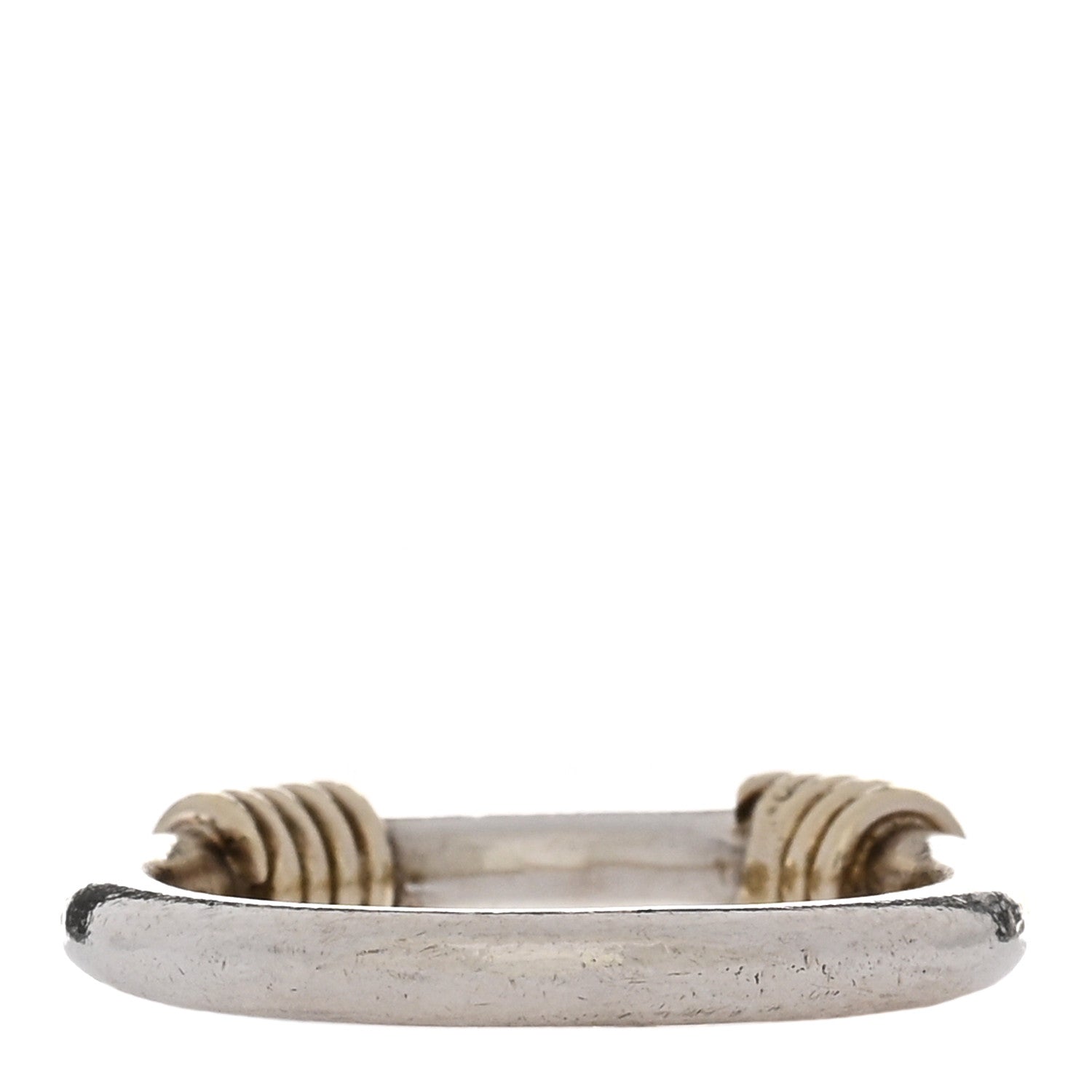 Tiffany Sterling Silver 18K Yellow Gold Coil Band Ring 47/4 3 of 4