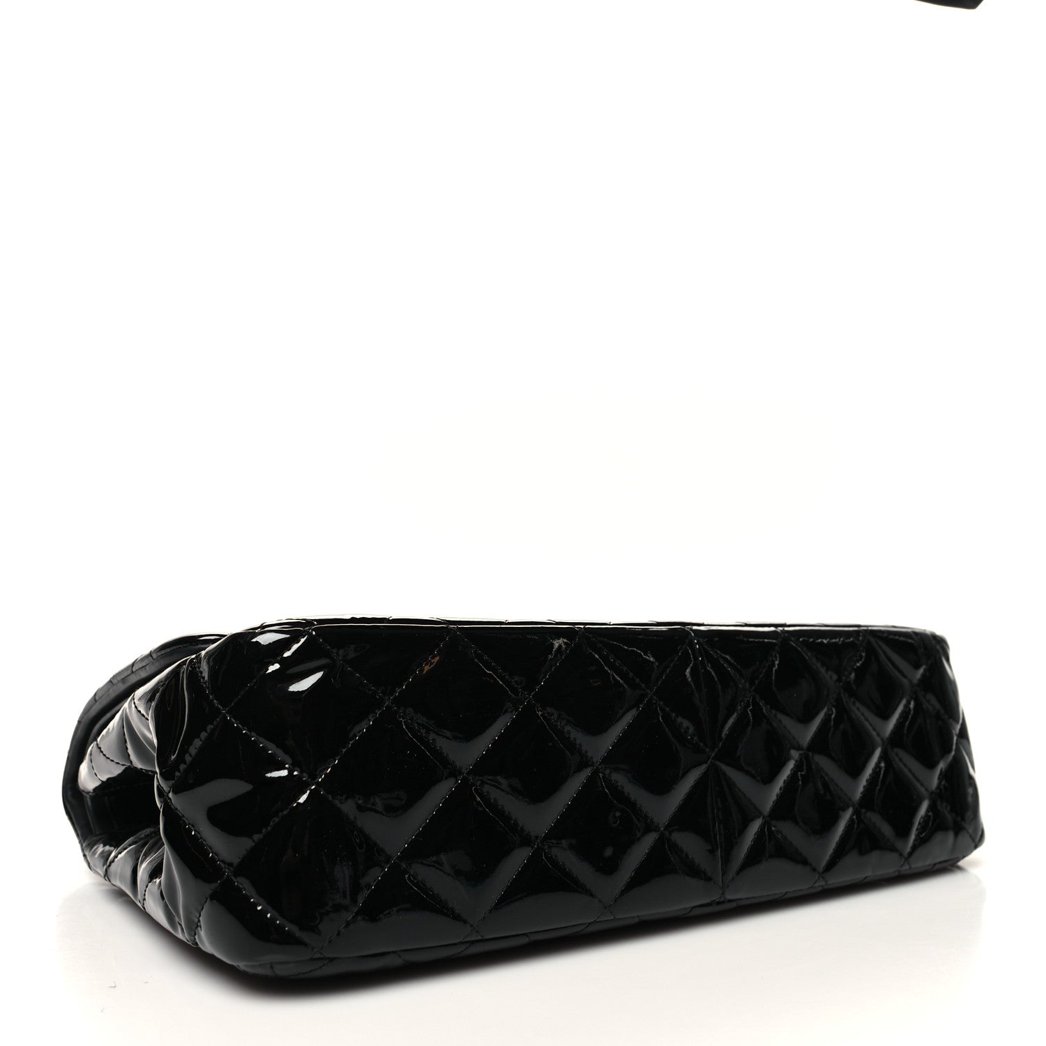 Chanel Patent Quilted Jumbo Double Flap Black 4 of 13