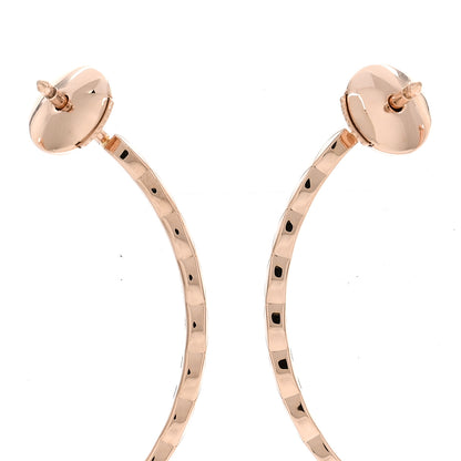 Chanel 18K Beige Gold Large Coco Crush Hoop Earrings 4 of 6