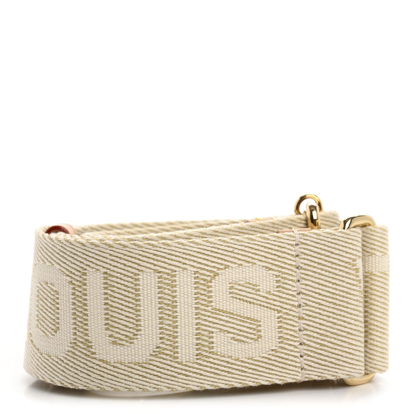 Jacquard High Rise Shoulder Strap Beige