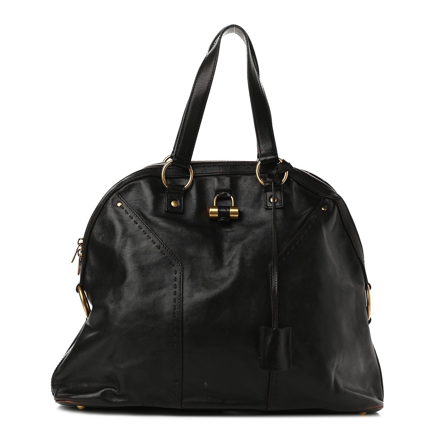 Saint Laurent Calfskin Oversized Muse Brown 1 of 16