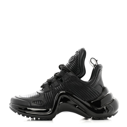 Louis Vuitton Calfskin LV Archlight Sneakers 37.5 Black 1 of 9