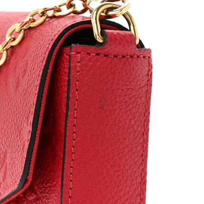 Louis Vuitton Empreinte Pochette Felicie Chain Wallet Scarlet 16 of 17