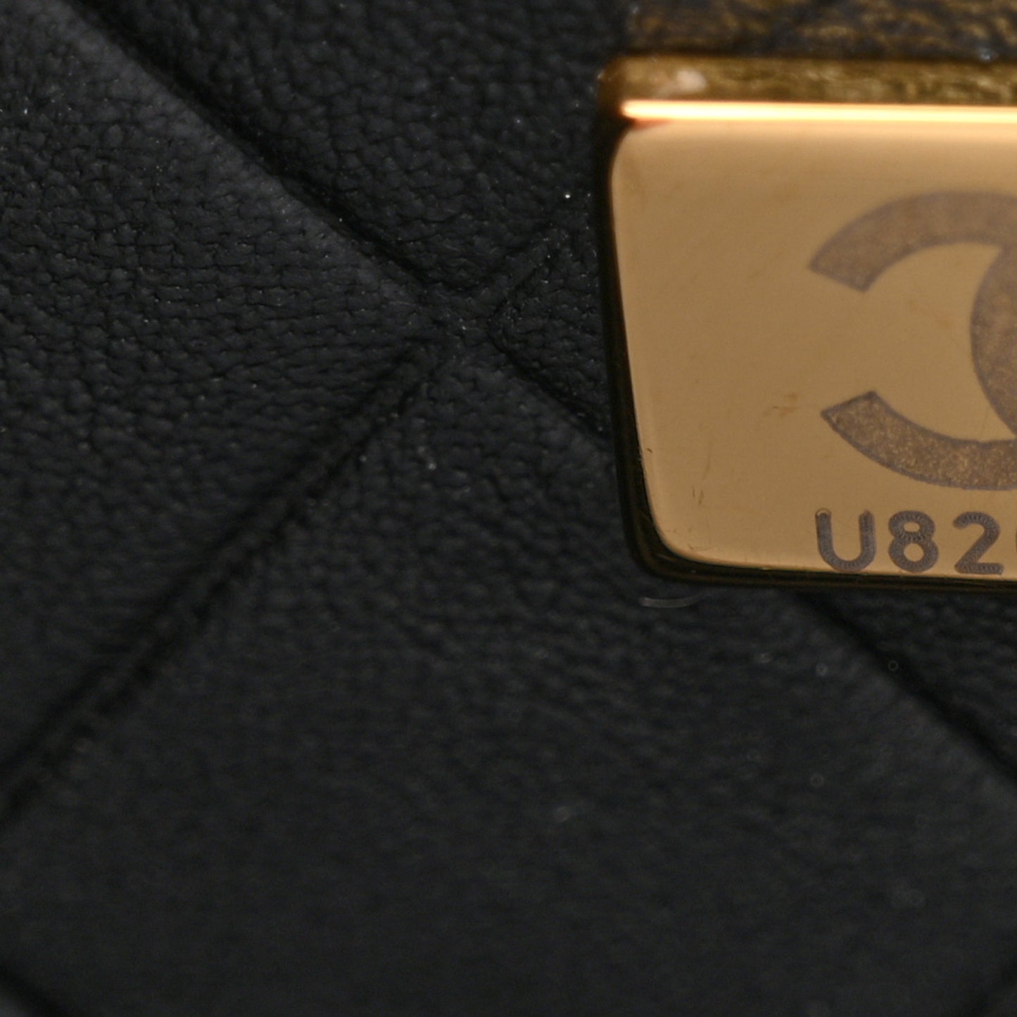 Caviar Quilted Moon Messenger Black