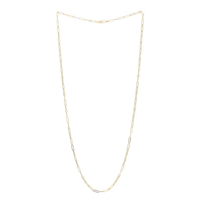 Roberto Coin 18K Yellow Gold Paper Clip Link Necklace 34" 2 of 4