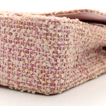 Chanel Tweed Quilted Medium Double Flap Light Pink 9 of 12