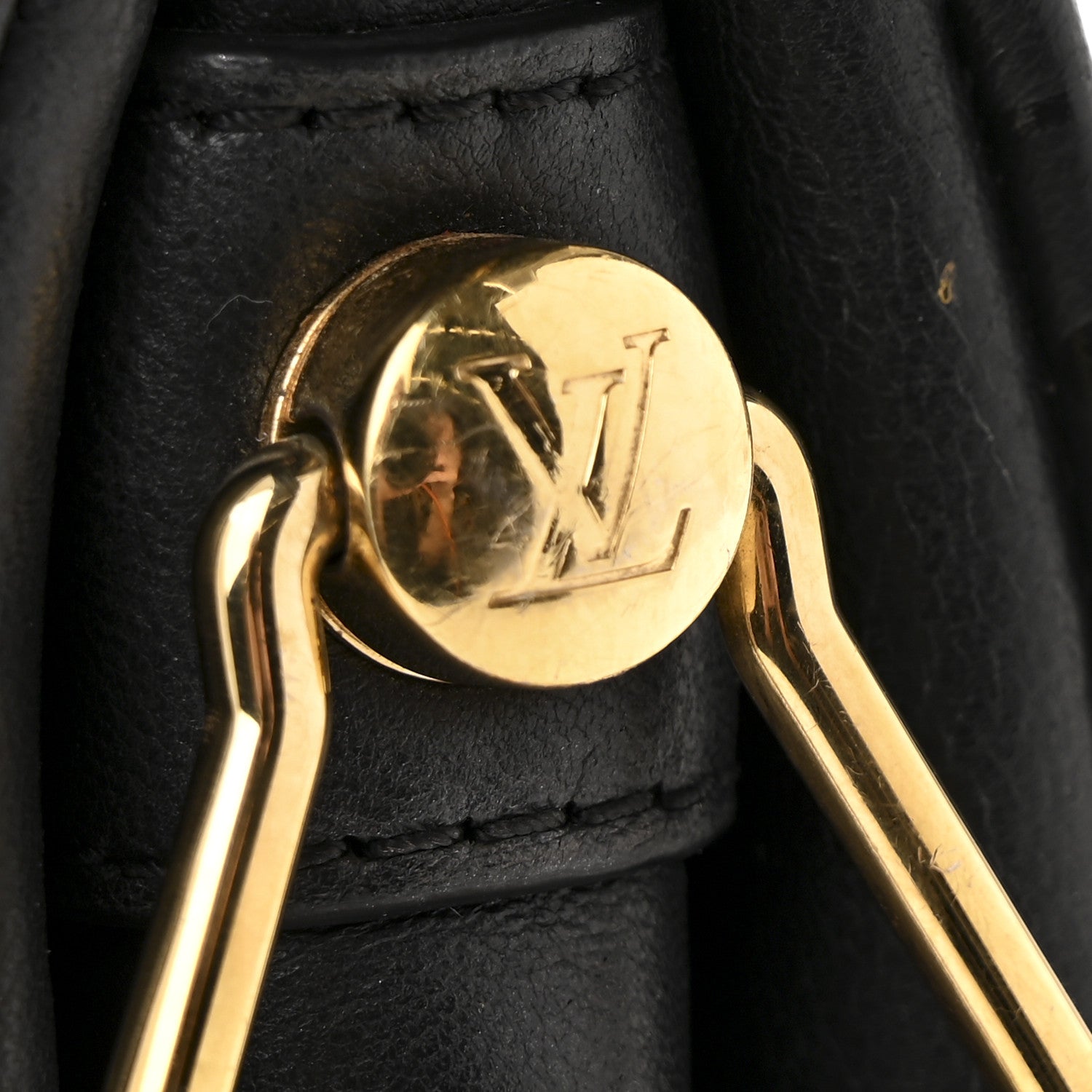 Louis Vuitton Lambskin Embossed Monogram Coussin PM Black 12 of 16