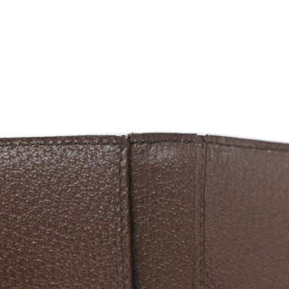 Gucci GG Supreme Monogram Textured Dollar Calfskin Web Ophidia Overlay Zip Around Card Case Wallet Beige Ebony New Acero 10 of 12