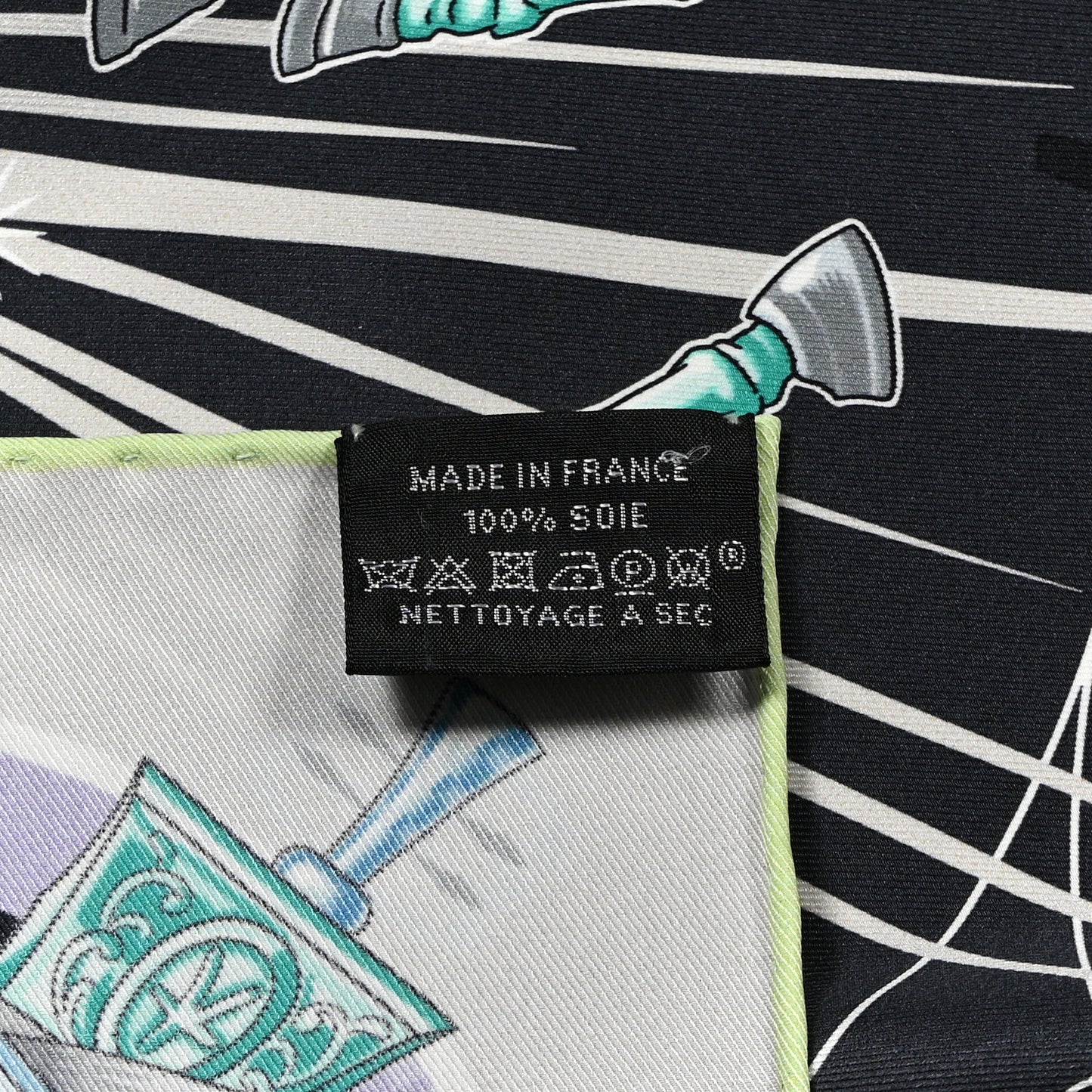 Silk Chorus Stellarum Scarf 70 Gris Nacre Anthracite Gris Nacre Anthracite
