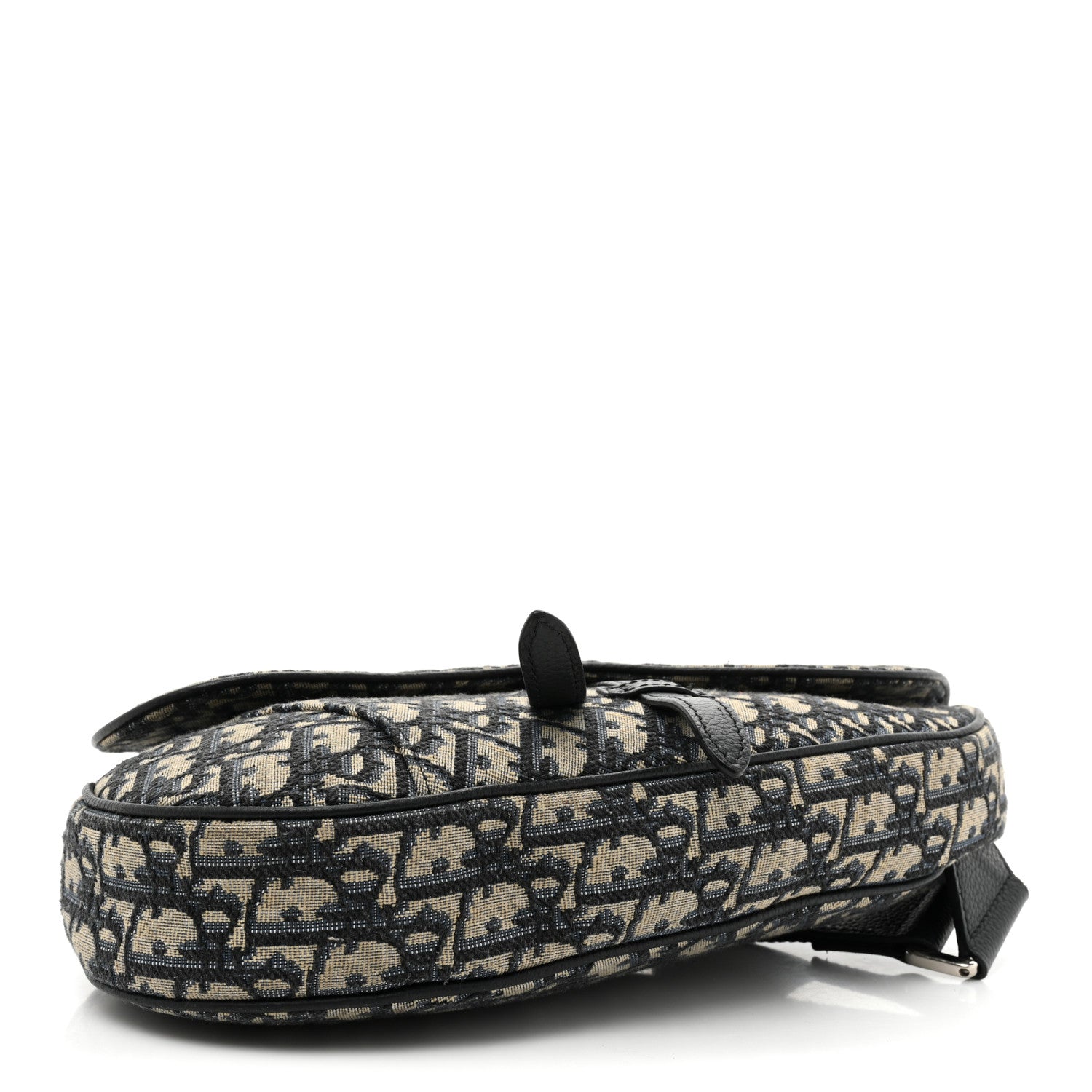 Christian Dior Oblique Mens Saddle Bag Blue 4 of 8