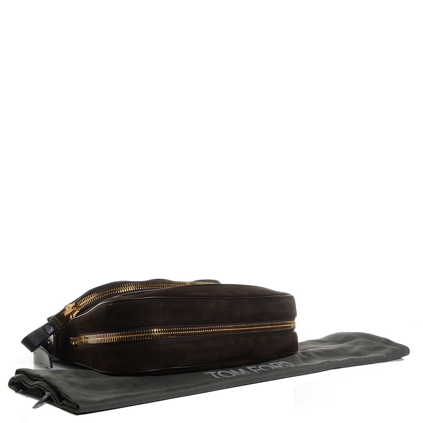 Suede Large Jennifer Bag Dark Brown