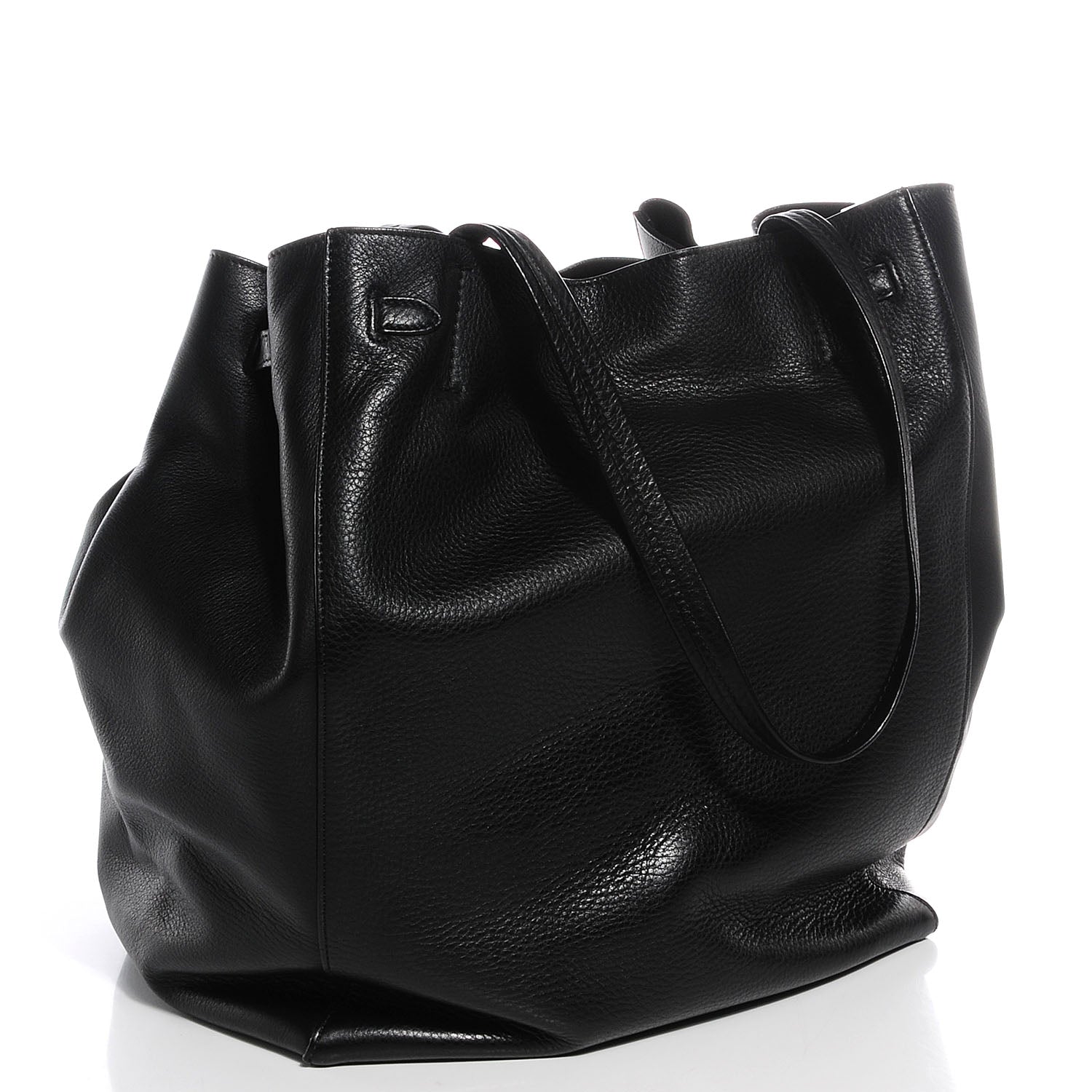 Celine Soft Grained Calfskin Medium Cabas Phantom Black 3 of 9