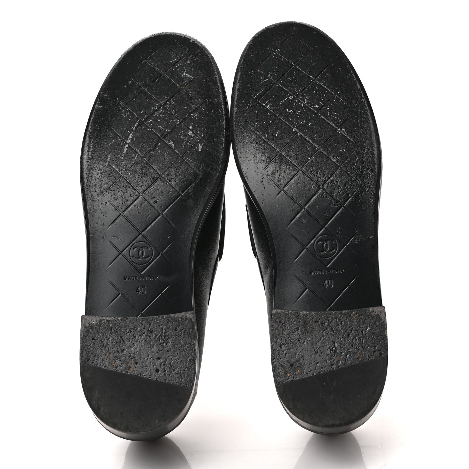 Chanel Lambskin Quilted CC Turnlock Loafers 40 Black 5 of 9