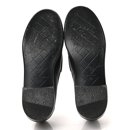 Chanel Lambskin Quilted CC Turnlock Loafers 40 Black 5 of 9