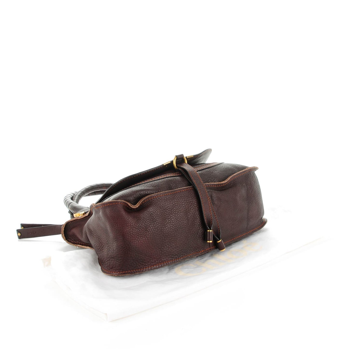 Calfskin Medium Marcie Satchel Moka