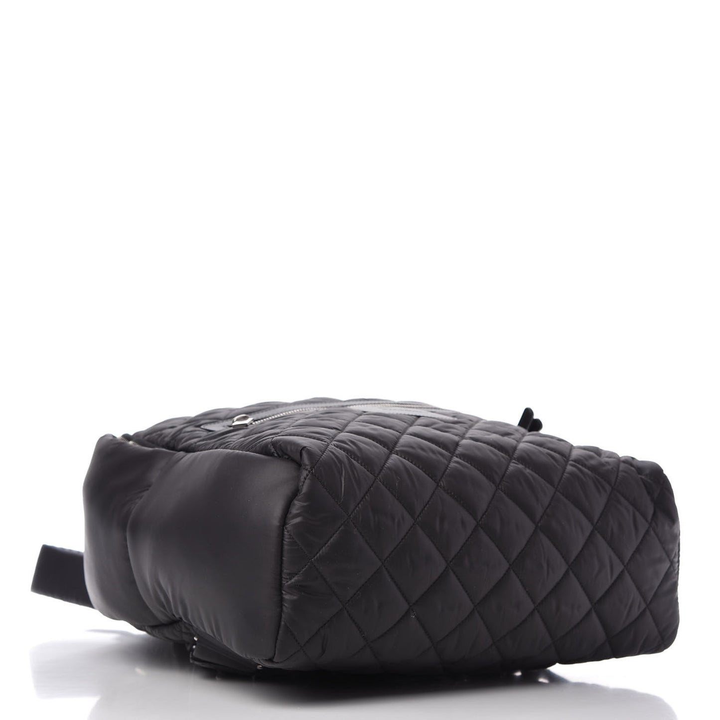 Nylon Quilted Coco Cocoon Backpack Black