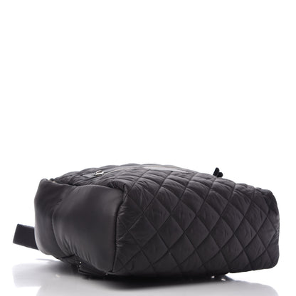 Chanel Nylon Quilted Coco Cocoon Backpack Black 4 of 11