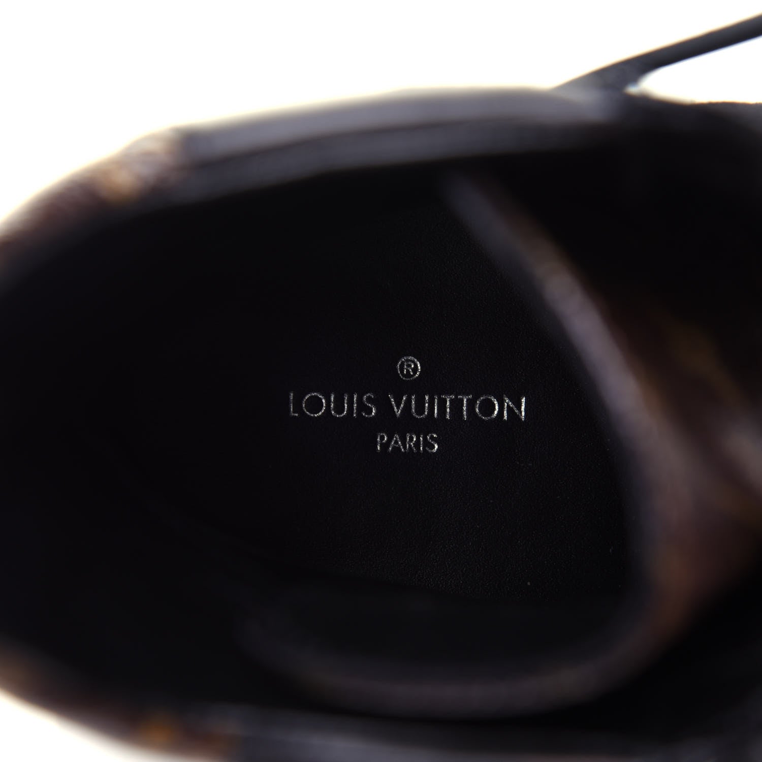 Louis Vuitton Suede Calfskin Monogram Laureate Platform Desert Boots 36.5 Black 4 of 5