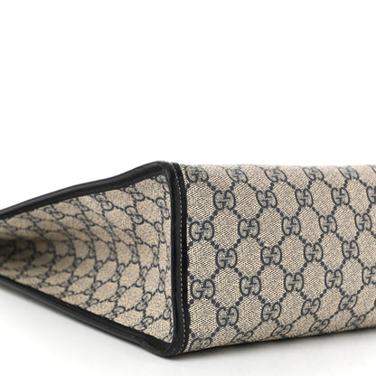 Gucci GG Plus Monogram Small Signature Web Loop Vertical Tote Navy 9 of 16