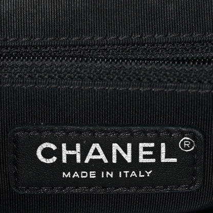 Chanel Lambskin Chevron Quilted Studded Stud Wars Backpack Black 5 of 8