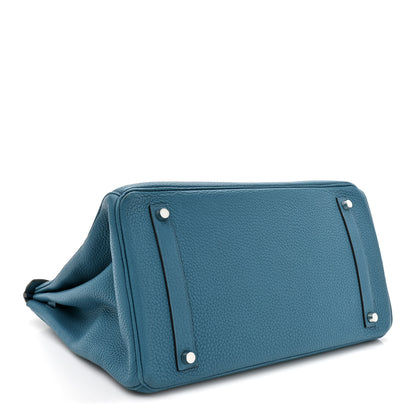 Hermes Taurillon Clemence BIRKIN 35 Bleu de Galice 4 of 12