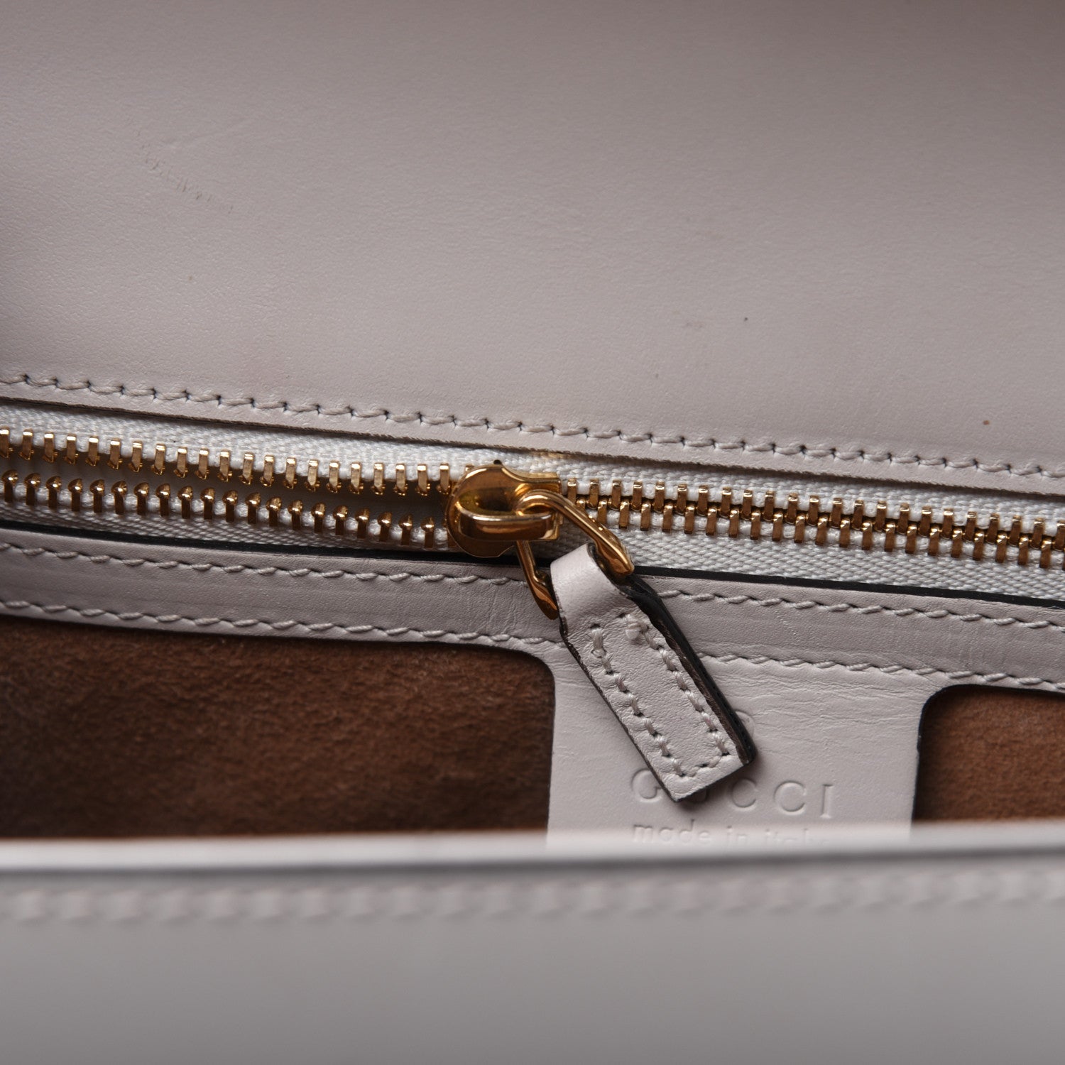 Gucci Calfskin Small Sylvie Shoulder Bag Off White 11 of 38