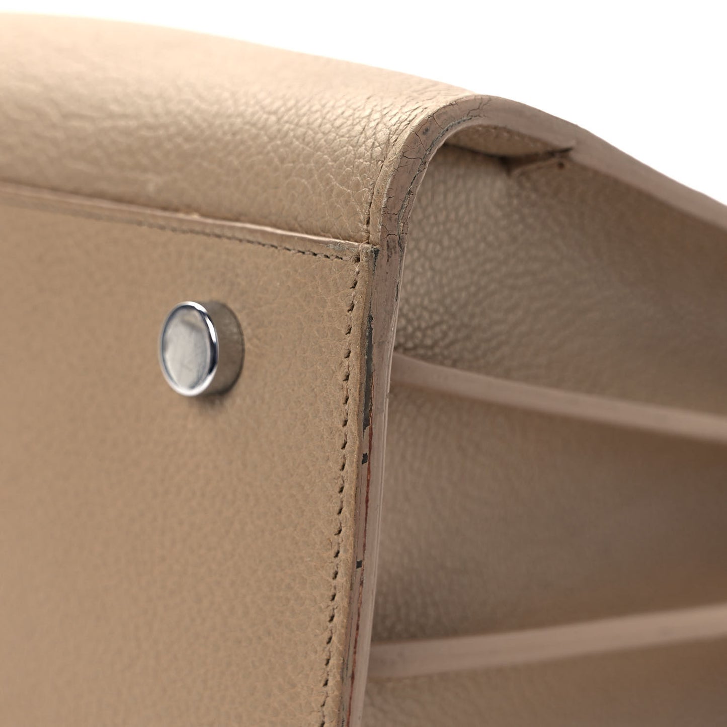 Grained Calfskin Small Sac De Jour Taupe