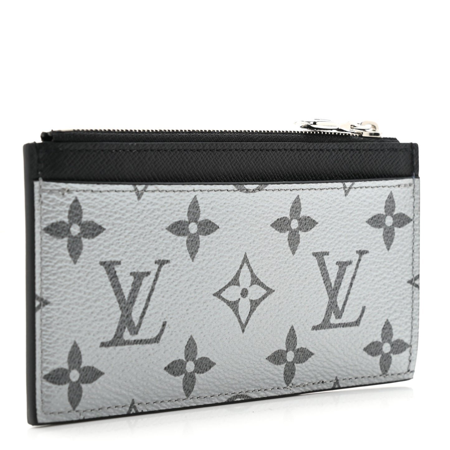 Metallic Taigarama Coin Card Holder Gunmetal Grey Black